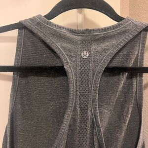 Gray Lululemon High Neck Tank